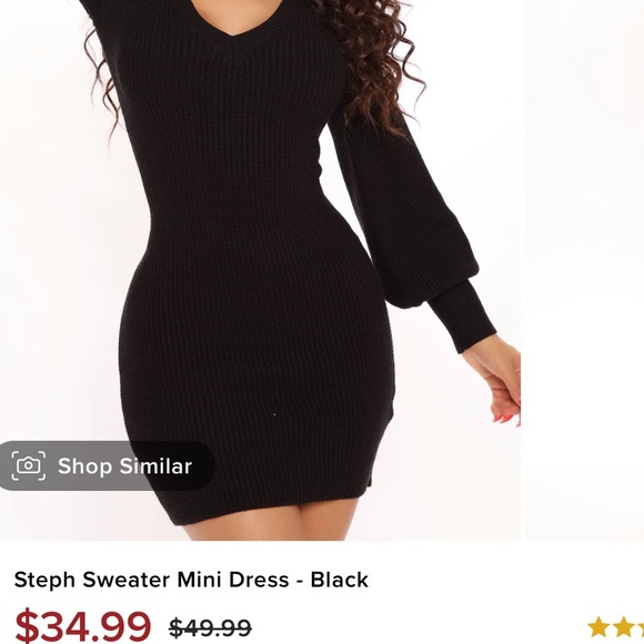 Fashion Nova Dresses & Skirts - Fashion nova black sweater dress